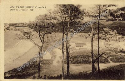 Carte postale ancienne Baie de Trozoul — Trébeurden (Côtes-d'Armor)
