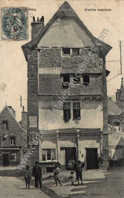 Carte postale ancienne Vieille maison — Paimpol (Côtes-d'Armor)