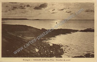 Carte postale ancienne Sables d'Or les Pins — Fréhel (Côtes-d'Armor)