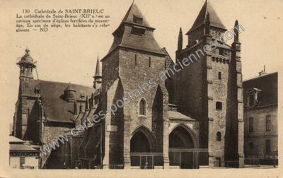 Carte postale ancienne Cathedrale de St Brieuc — Saint-Brieuc (Côtes-d'Armor)