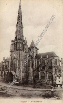 Carte postale ancienne Cathedrale de Treguier — Tréguier (Côtes-d'Armor)