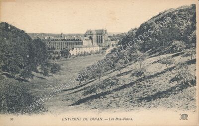 Carte postale ancienne Les Bas Foins — Dinan (Côtes-d'Armor)
