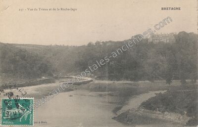Carte postale ancienne La Roche Jagu — Ploëzal (Côtes-d'Armor)