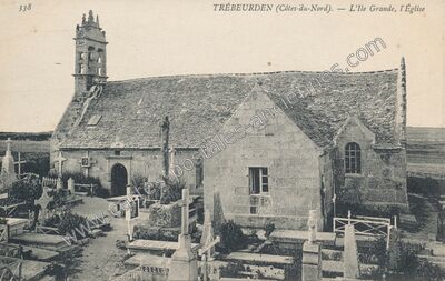 Carte postale ancienne L'Ile Grande, l'Église — Trébeurden (Côtes-d'Armor)