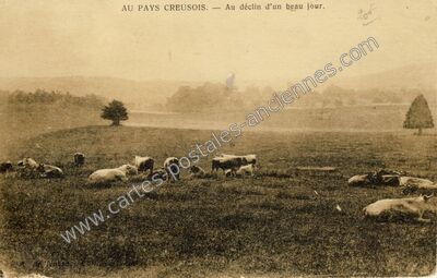 Carte postale ancienne Au Pays Creusois — Non Localisée (Creuse)