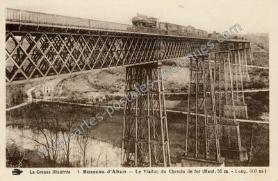 Carte postale ancienne Busseau d'Ahun — Ahun (Creuse)