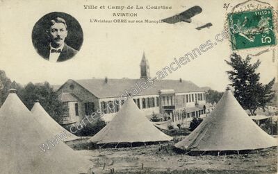 Carte postale ancienne Camp de la Courtine — Beissat (Creuse)