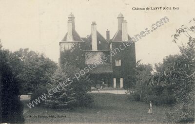 Carte postale ancienne Chateau de Lasvy — Champsanglard (Creuse)