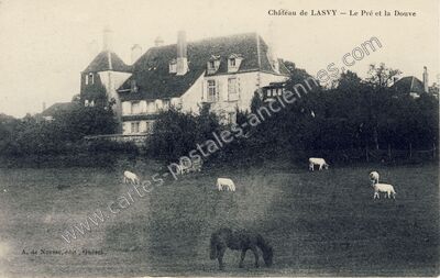 Carte postale ancienne Chateau de Lasvy — Champsanglard (Creuse)