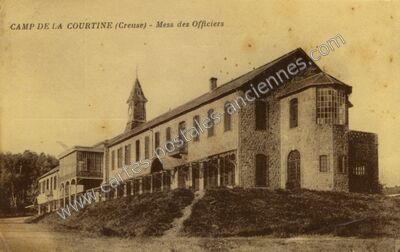 Carte postale ancienne Camp de la Courtine — La Courtine (Creuse)