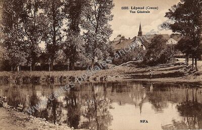 Carte postale ancienne Lepaud — Lépaud (Creuse)