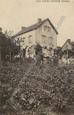 Carte postale ancienne Les Antes — Lépaud (Creuse)