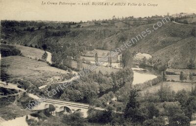 Carte postale ancienne Busseau d'Ahun — Ahun (Creuse)
