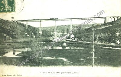 Carte postale ancienne Busseau — Ahun (Creuse)