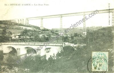 Carte postale ancienne Busseau — Ahun (Creuse)