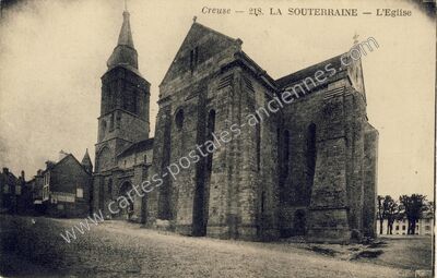 Carte postale ancienne L'Eglise — La Souterraine (Creuse)