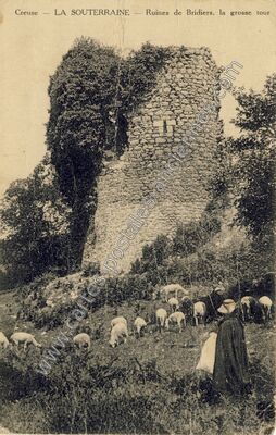Carte postale ancienne Bridiers — La Souterraine (Creuse)
