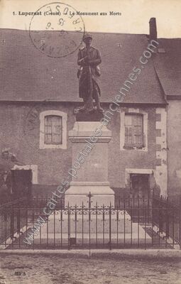 Carte postale ancienne Le Monument aux Morts — Lupersat (Creuse)