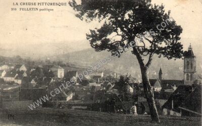 Carte postale ancienne La Creuse pittoresque — Felletin (Creuse)