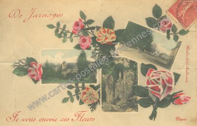 Carte postale ancienne Jarnages — Jarnages (Creuse)