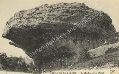 Carte postale ancienne Bords de la Vezere — Non Localisée (Dordogne)