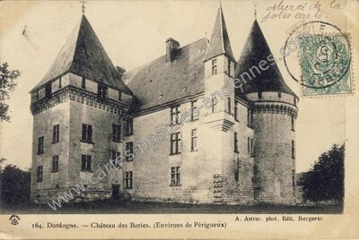 Carte postale ancienne Chateau des Bories — Non Localisée (Dordogne)