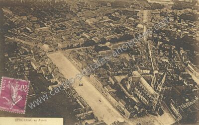 Carte postale ancienne Bergerac en Avion — Bergerac (Dordogne)