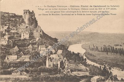 Carte postale ancienne Chateau de Castelnaud — Castelnaud-la-Chapelle (Dordogne)