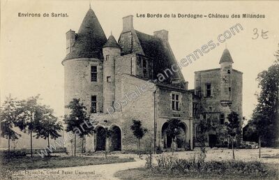 Carte postale ancienne Chateau des Milandes — Castelnaud-la-Chapelle (Dordogne)