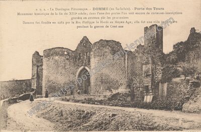 Carte postale ancienne Chateau de Domme — Domme (Dordogne)