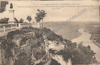 Carte postale ancienne La Dordogne Pittoresque — Domme (Dordogne)