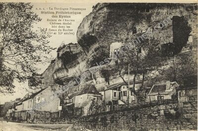 Carte postale ancienne La Dordogne Pittoresque, Station Préhistorique — Les Eyzies-de-Tayac-Sireuil (Dordogne)
