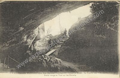 Carte postale ancienne Station Préhistorique des Eyzies. - Langerie Basse - La Fouille des " Marseilles — Les Eyzies-de-Tayac-Sireuil (Dordogne)