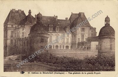 Carte postale ancienne Chateau de Hautefort — Hautefort (Dordogne)