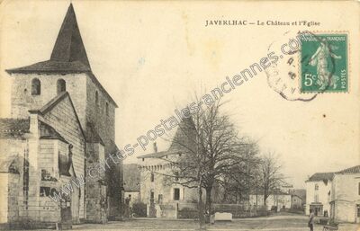 Carte postale ancienne Javerlhac — Javerlhac-et-la-Chapelle-Saint-Robert (Dordogne)