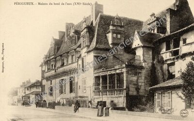 Carte postale ancienne Maison du bord de l'eau (XVIe Siècle) — Périgueux (Dordogne)