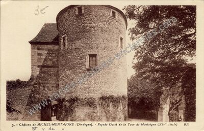 Carte postale ancienne Chateau de St Michel de Montaigne — Saint-Michel-de-Montaigne (Dordogne)
