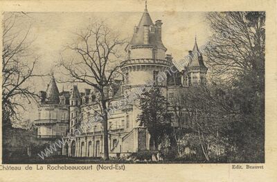 Carte postale ancienne Chateau de la Rochebeaucourt — La Rochebeaucourt-et-Argentine (Dordogne)