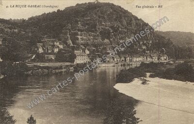 Carte postale ancienne La Roque Gageac — La Roque-Gageac (Dordogne)