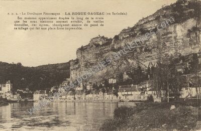 Carte postale ancienne La Dordogne Pittoresque — La Roque-Gageac (Dordogne)
