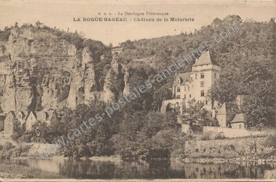 Carte postale ancienne Château de la Malartrie — La Roque-Gageac (Dordogne)
