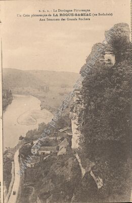 Carte postale ancienne La Dordogne Pittoresque - Un Coin pittoresque de LA ROQUE-GAGEAC (en Sarladais) — La Roque-Gageac (Dordogne)