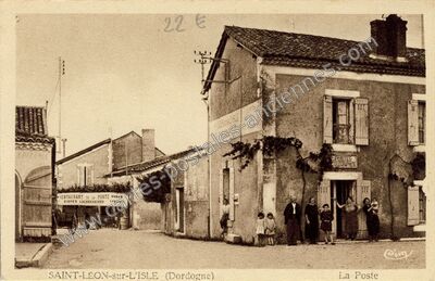 Carte postale ancienne St Leon sur l'Isle — Saint Leon sur L (Dordogne)
