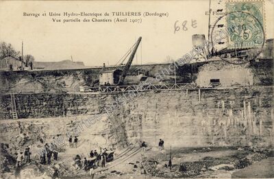 Carte postale ancienne Tuilieres — Saint-Capraise-de-Lalinde (Dordogne)