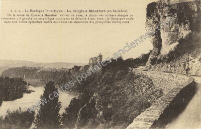 Carte postale ancienne Montfort — Vitrac (Dordogne)