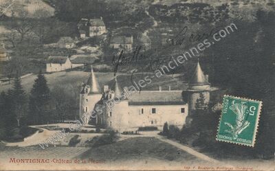 Carte postale ancienne Chateau de la Fleurie — Montignac-Lascaux (Dordogne)