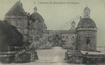 Carte postale ancienne Chateau de Hautefort — Hautefort (Dordogne)