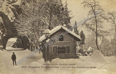 Carte postale ancienne Col des Roches — Non Localisée (Doubs)