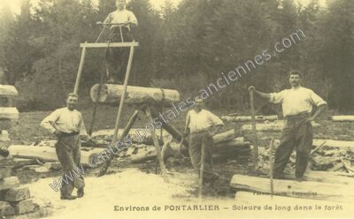 Carte postale ancienne Environ de Pontarlier — Non Localisée (Doubs)