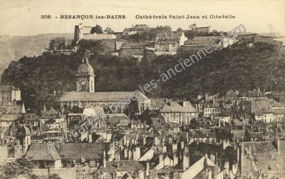 Carte postale ancienne Besancon les Bains — Besançon (Doubs)